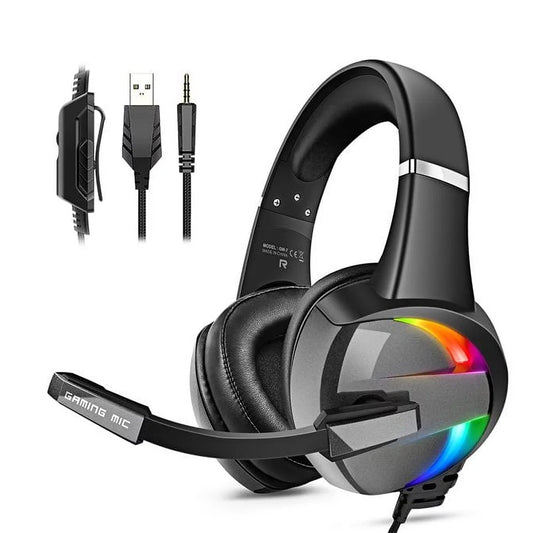 RGB Noise Cancelling Wireless Gaming Headset for PC Laptop PlayStation Mobile