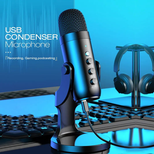 USB wireless Condenser Microphone for PC Mac Gaming Recording Streaming Podcast