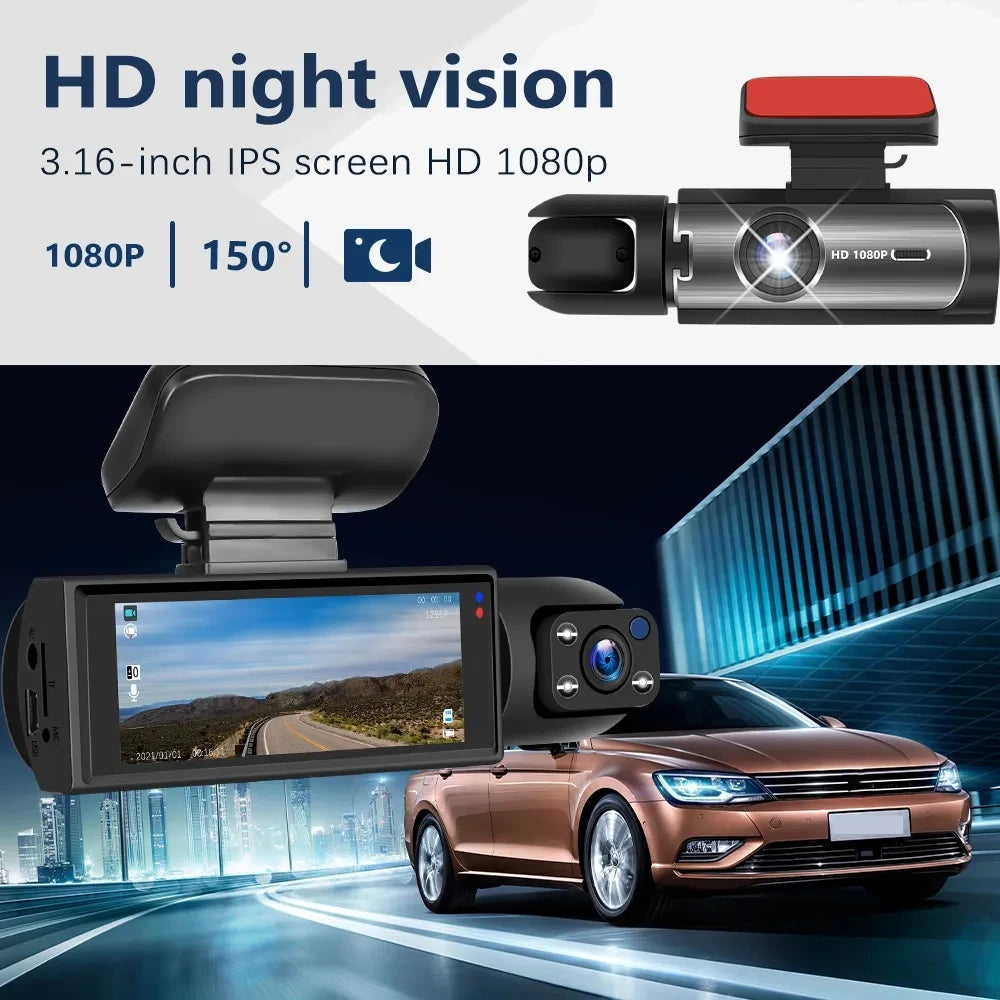 Dash Cam PRO Car Camera Recorder Dual Front and Rear HD Night Vision G Sensor