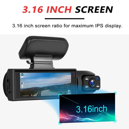 Dash Cam PRO Car Camera Recorder Dual Front and Rear HD Night Vision G Sensor